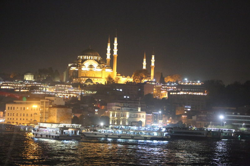 at night at the Golden Horn