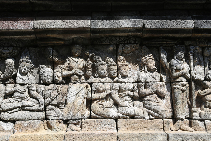 details in the murals of Borobudur