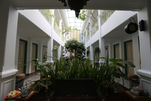 lovely courtyard of the guesthouse