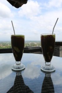 nothing can beat a fresh avocado juice with chocolate sauce and a great view