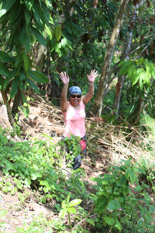 Lulu on our hike through the jungle