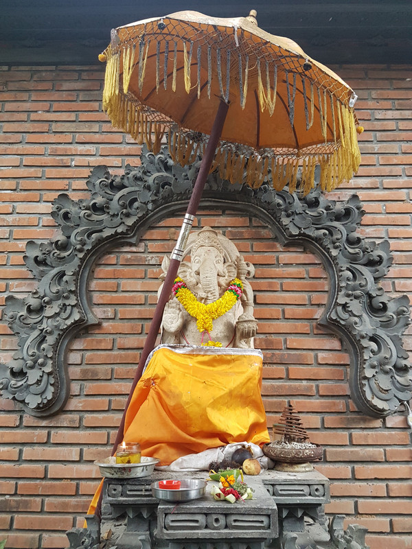 Ganesh greeting us always when we entered Omunity