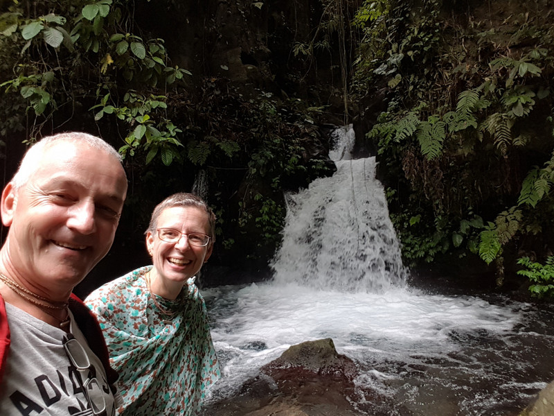 little hidden waterfall around Gunung Kawi