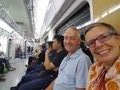 on the train to the Batu Caves