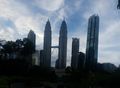 the towers from KLCC Park