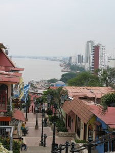Blick von Las Penas auf Guayaquil