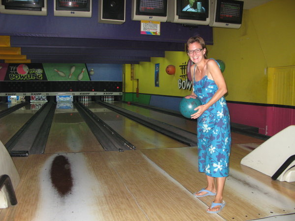 Beim Bowling in San Juan