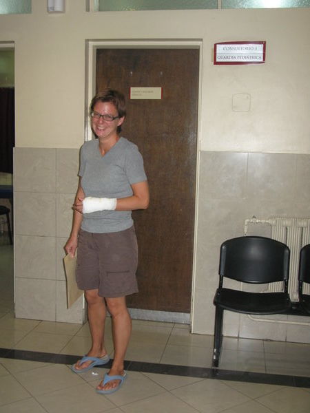 Nina im Krankenhaus Santa Maria in Mendoza