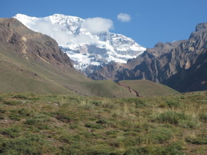 Wir konnten ihn kurz aus dem Bus erblicken: den Aconcagua