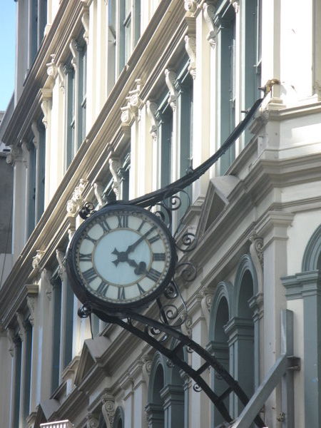 Viktorianische Uhr in Queens Street