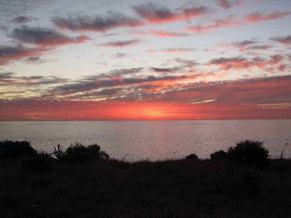 schoener Sonnenuntergang an der Mullaloo Beach