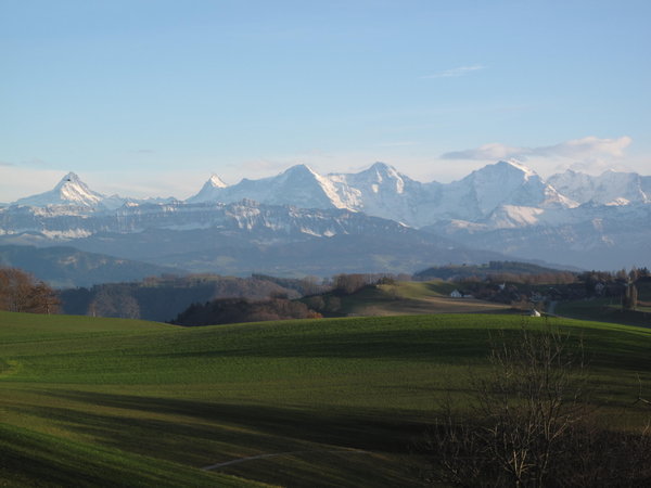 the famous Berner Oberland with Eiger, Mönch and Jungfrau