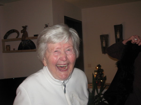 My happy granny at christmas having a great time at her first visit in Bern