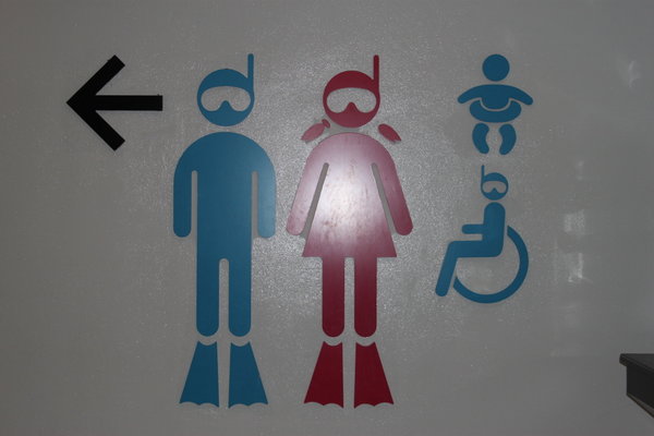 we loved these toilet signs in the Robinson Mall