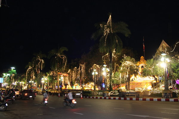 the main street at night