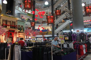 Markus shopping in Komtar Mall