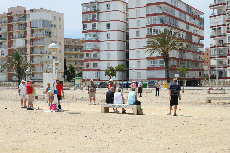 pensioners playing boules in Torres del Mar