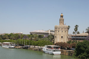 Torre del Oro in Seville at the Guadalquivir