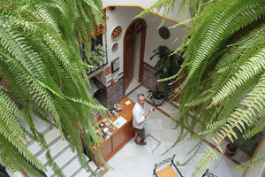 courtyard in our amazing hostel