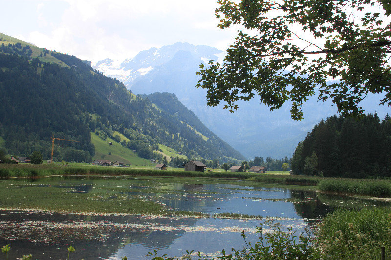 lake in the village of Lenk, Simmental