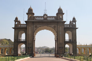 one entrance gate to the Mysore Palace