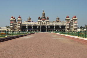 the famous and impressive Mysore Palace