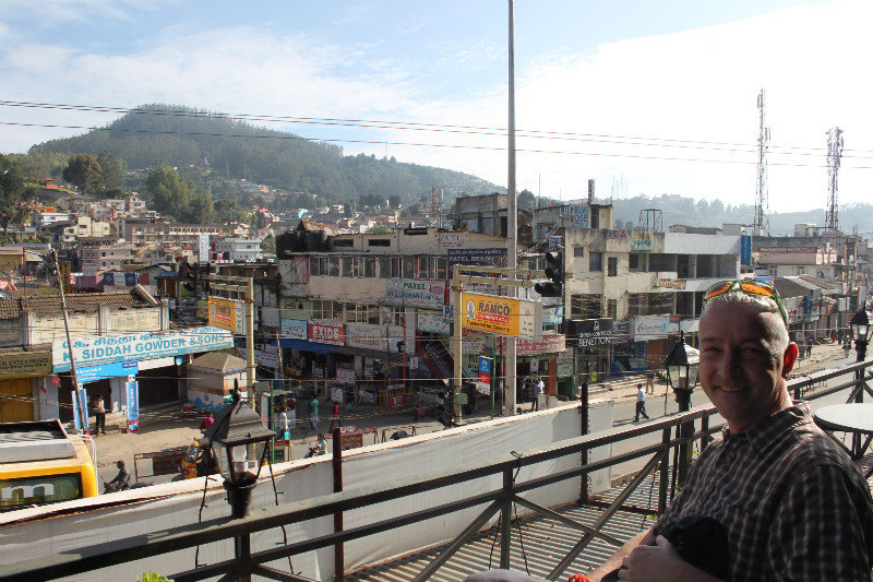 view over Ooty from a pretty nice cafe