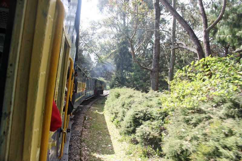 leaving Ooty with the toy train
