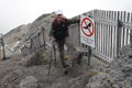 a few meters before reaching the summit we found this sign