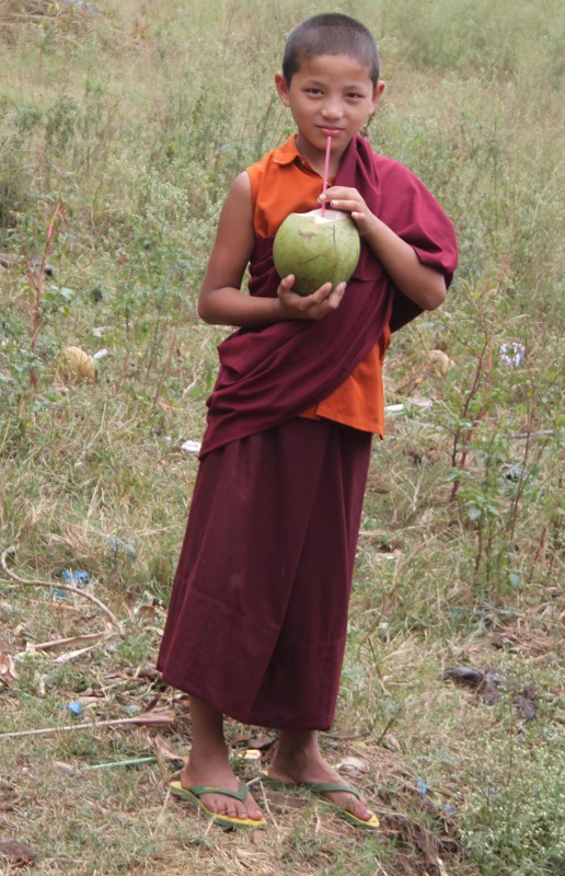 young monk at Bylakuppe