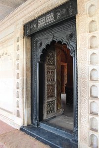 behind this beautiful door of the Gumbaz