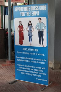dressing rules at the Iskcon