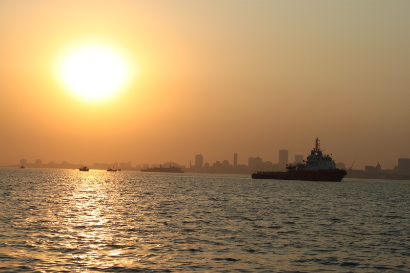 our last sunset in Mumbai
