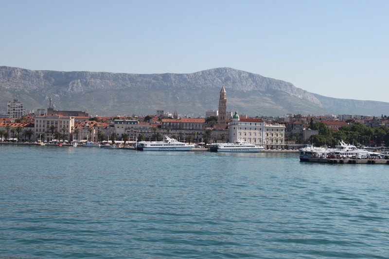 view from the ferry to Split