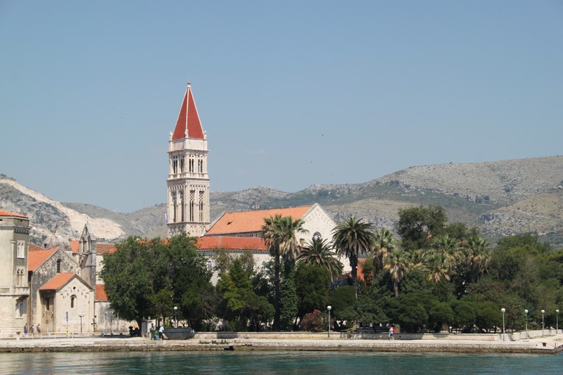 Arriving at Trogir by boat