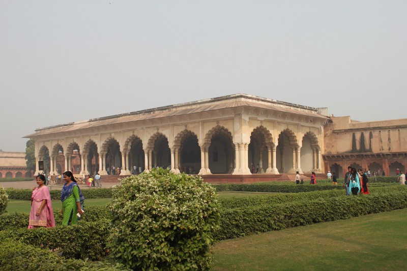 inside the Agra Fort