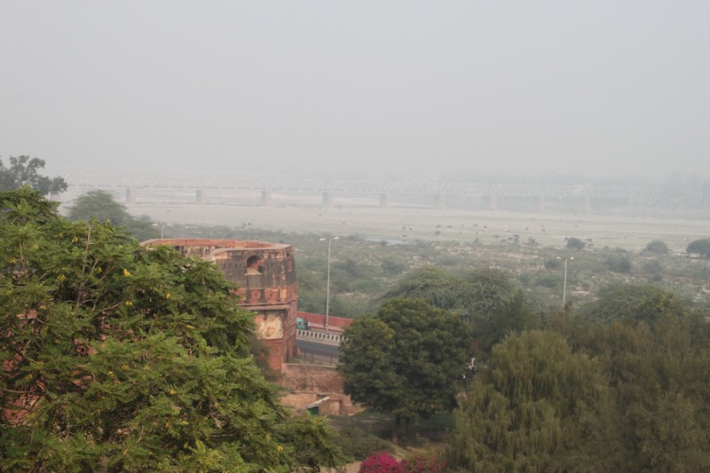 view from the Fort towards Yamuna River