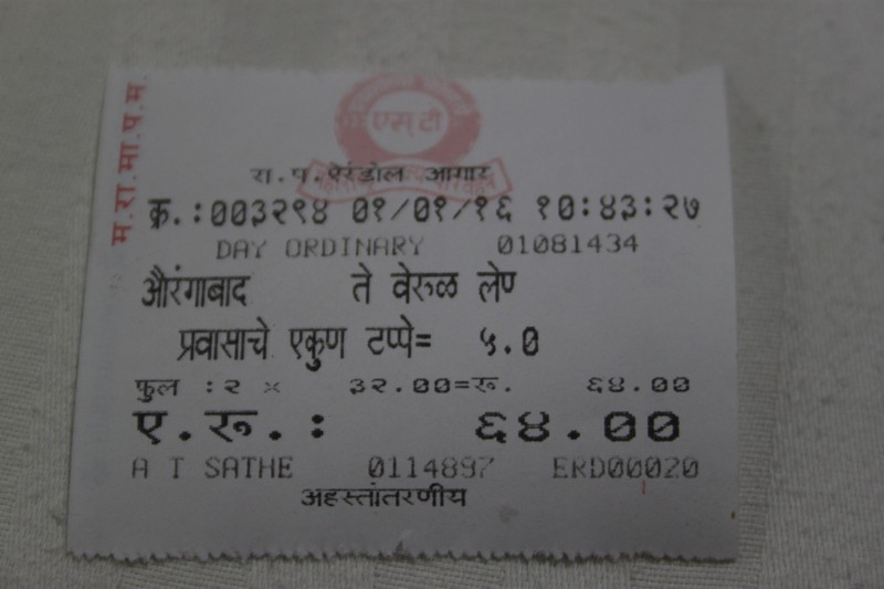 a bus ticket