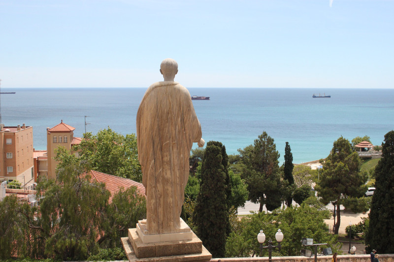view from the cathedral towards the sea