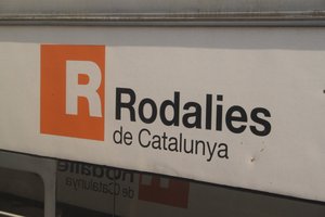 Rodalies - this is how the local trains are called in Catalonia