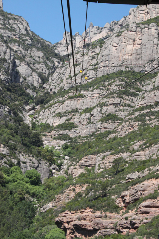cableway up to Montserrat