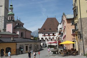 beautiful old town of Hall in Tirol / Austria