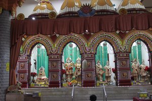 in the Lakshmi Narayan Temple in Little India