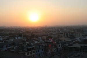 sunset over Jaipur