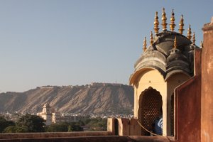 views from the Hawa Mahal