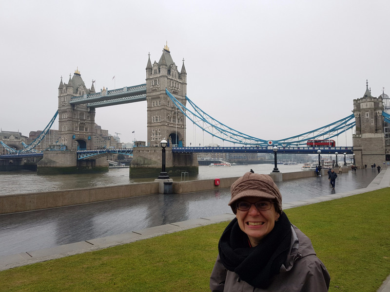 Tower Bridge on a rainy day