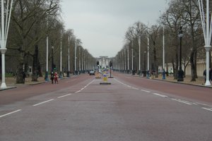The Mall - leading from Trafalgar Square to Buckingham Palace