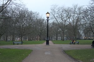 Green Park on a grey day in the afternoon