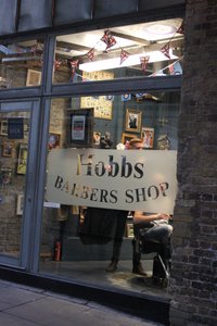 cool barber shops all around town - here in Borough Market