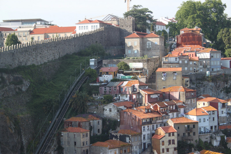 view from the Ponte de Dom Luis I over Rua Amaldo Gama